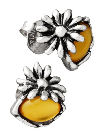 Trollbeads Orecchini Daisy Donut In Argento 925 – Donna, Margherita, Peso 5,38 Gr (TAGEA-20001)